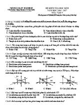 Đề kiểm tra học kì II Vật lý lớp 9 - Năm học 2016-2017 - Vũ Duy Hải